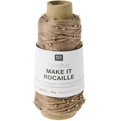 Make it Rocaille Beilaufgarn mit Glasperlen von Rico Design