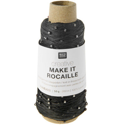 Make it Rocaille Beilaufgarn mit Glasperlen von Rico Design