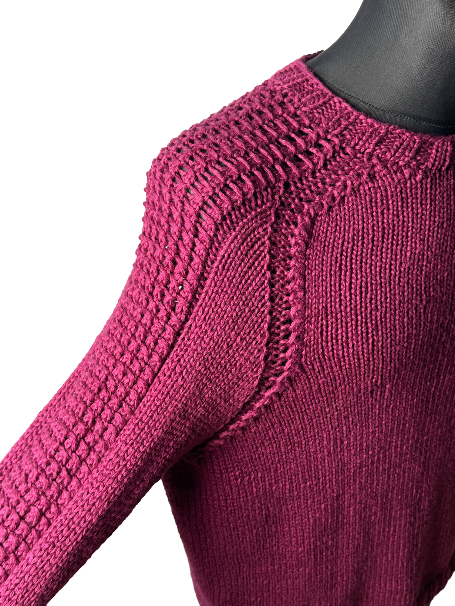 Anleitung Schulterstück - Unisex Pullover mit Sattelschulter