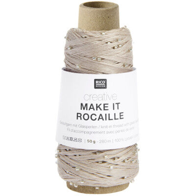 Make it Rocaille Beilaufgarn mit Glasperlen von Rico Design