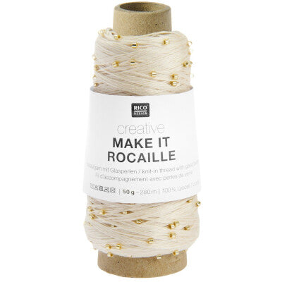 Make it Rocaille Beilaufgarn mit Glasperlen von Rico Design