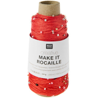Make it Rocaille Beilaufgarn mit Glasperlen von Rico Design