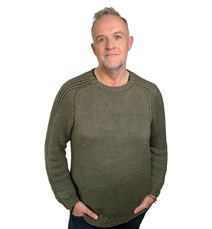 Anleitung Schulterstück - Unisex Pullover mit Sattelschulter