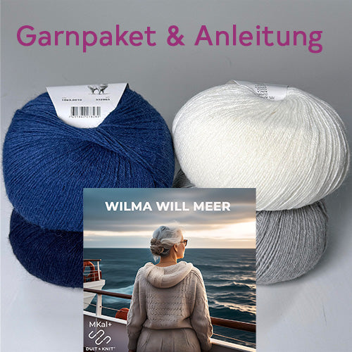 MKal+ Wilma will Meer Garnpaket Nordseewellen & Anleitung