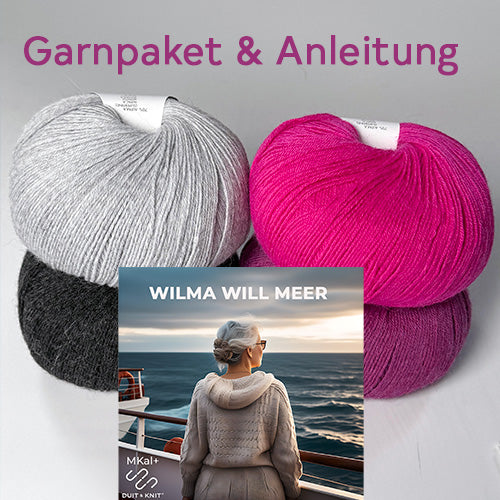 MKal+ Wilma will Meer Garnpaket Pink Lady & Anleitung