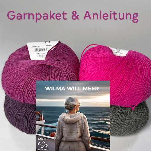 MKal+ Wilma will Meer Garnpaket Pink Queen & Anleitung