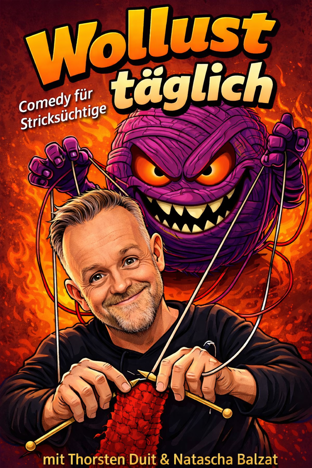 Wollust täglich - ein musikalisches Comedyprogramm für Stricksüchtige